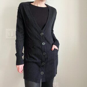 Vintage 2000s Black Oversized Slouchy Cardigan – Mary Kate & Ashley Olsen Vibes